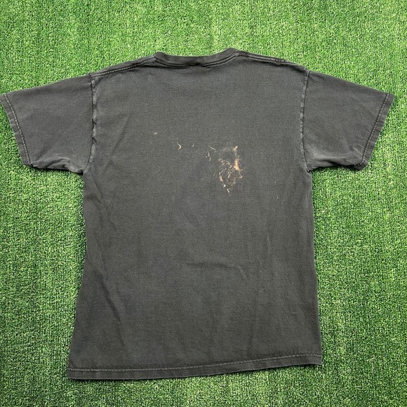 VTG Dog Fashion Disco Pinocchio Graphic Alt Metal Band T-Shirt Mens L Black Y2K - Picture 8 of 9